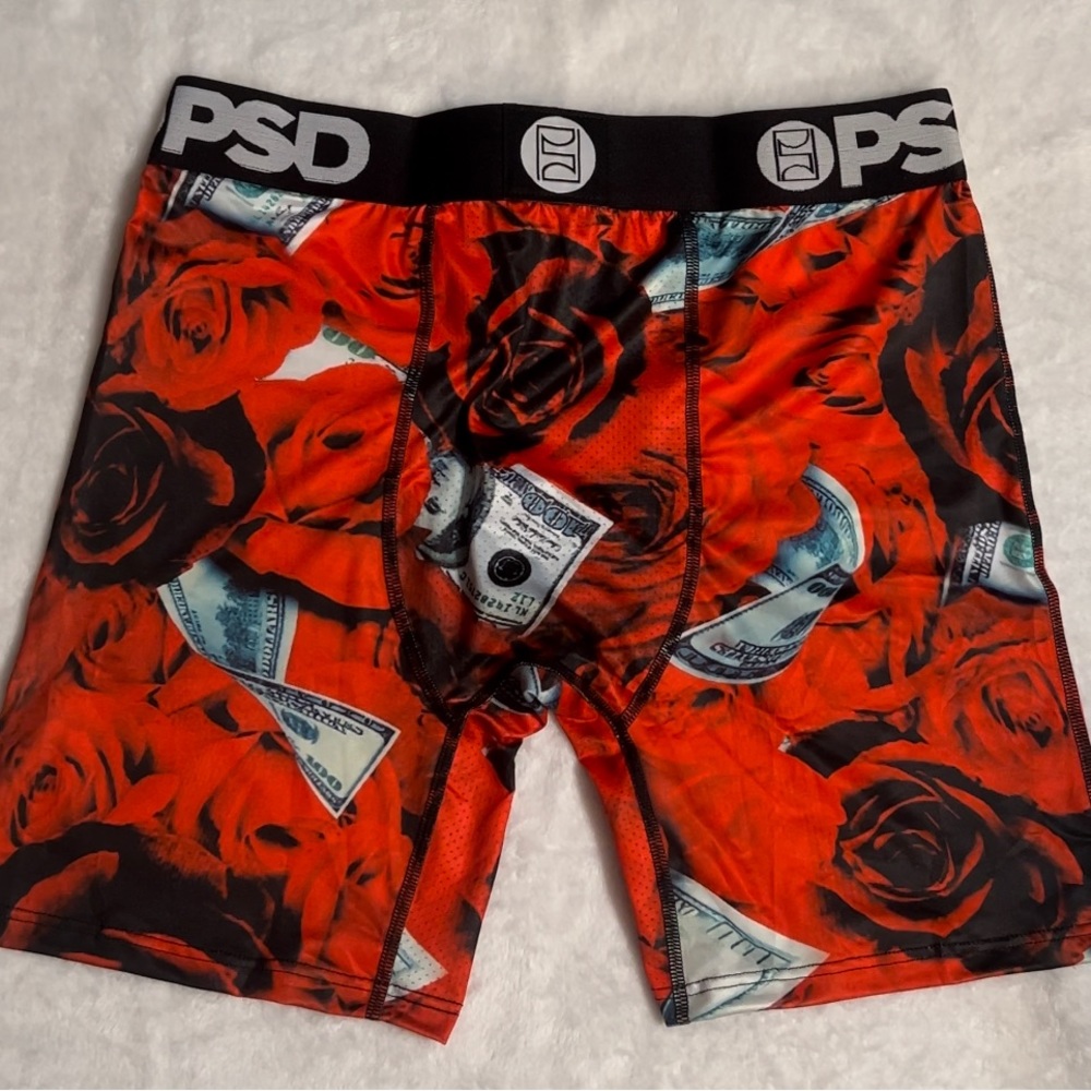 Mens Large PSD Benjamins and Roses Boxer Briefs Underwear